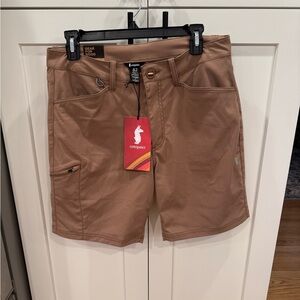 Men’s Cotopaxi Tan Adventure Shorts, 32